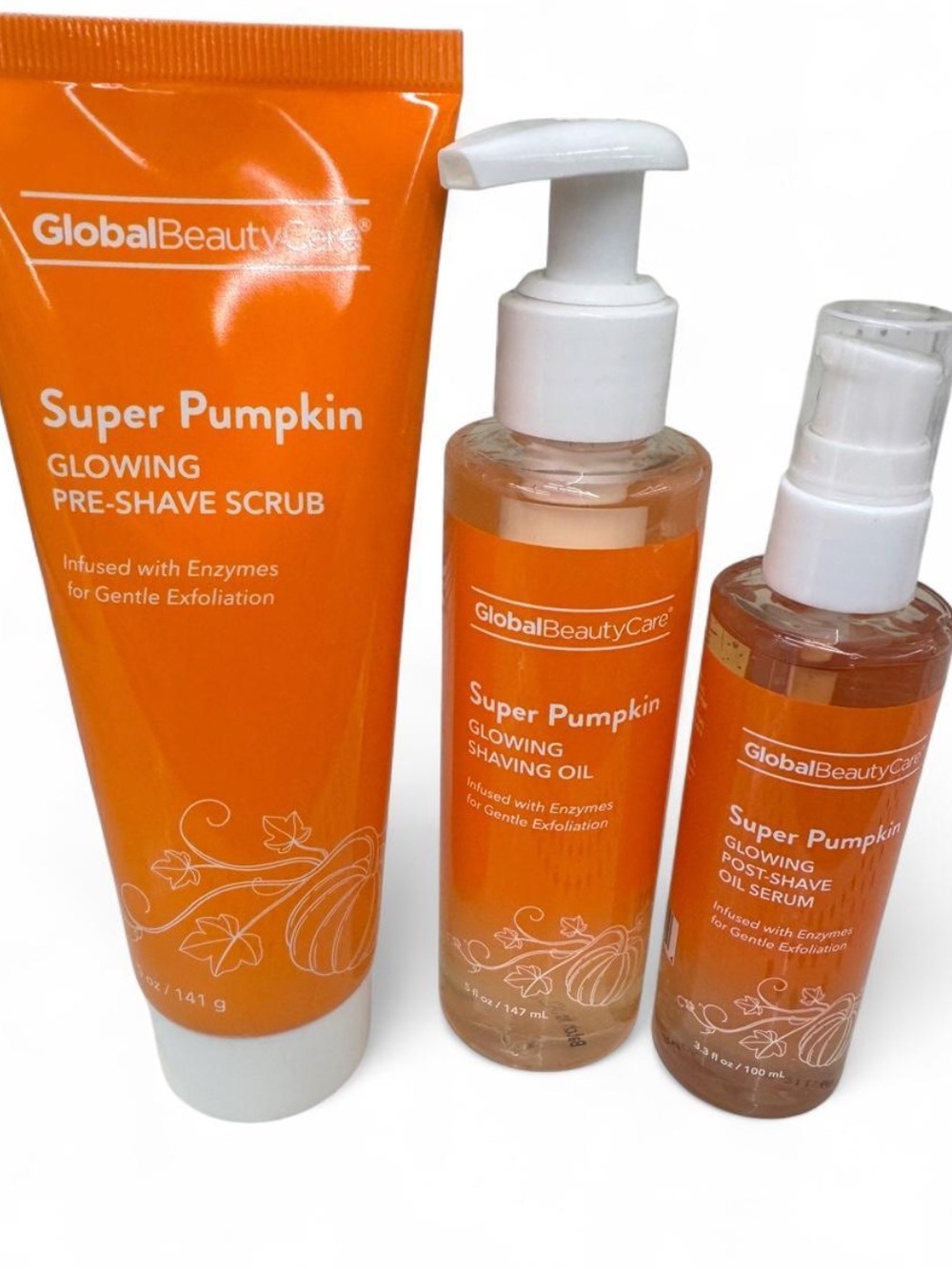 Super Pumpkin Kids Glowing Bath & Body Set - Orange